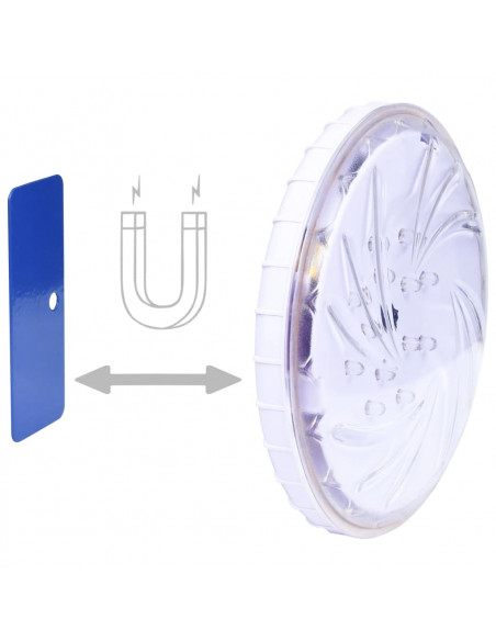 Luce LED Piscina Galleggiante Subacquea con Telecomando Bianca