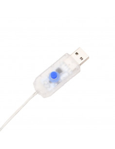 Luce Natale a Ghiacciolo 200 LED Blu 20 m Acrilico PVC