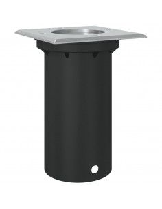 Luce per Esterni Quadrata Nera 10,5x10,5cm Alluminio Pressofuso