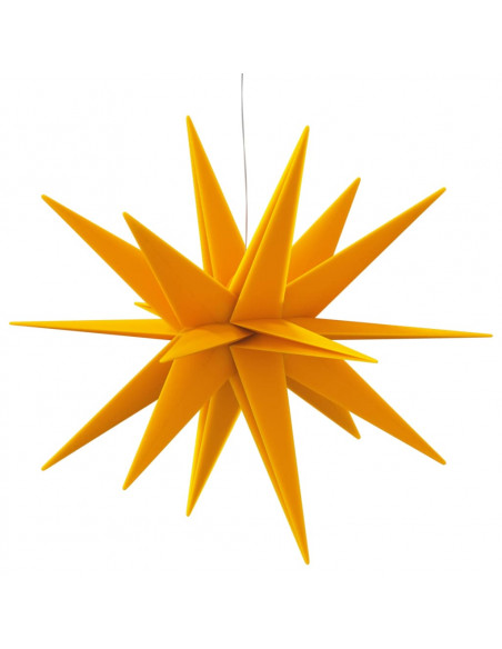 Luci di Natale con LED 3 pz Pieghevoli Gialle 57 cm