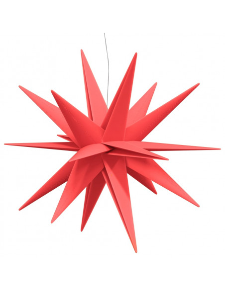 Luci di Natale con LED 3 pz Pieghevoli Rosse 100 cm
