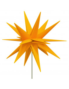 Luci di Natale con Picchi e LED 3 pz Pieghevoli Gialle 57 cm