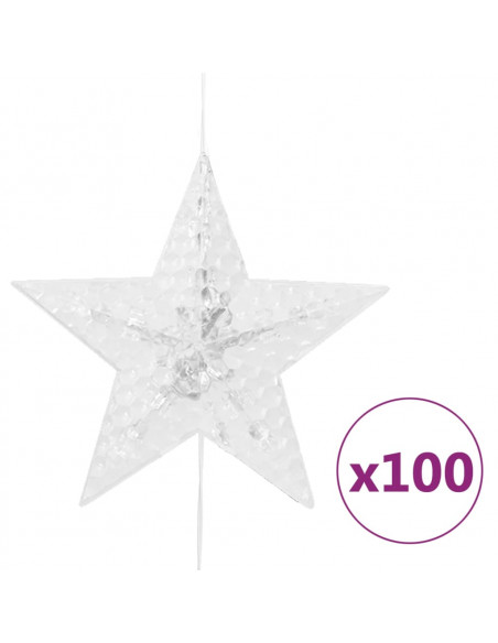 Luci Fatate a Stella a LED 500 LED Bianco Freddo 8 Funzioni