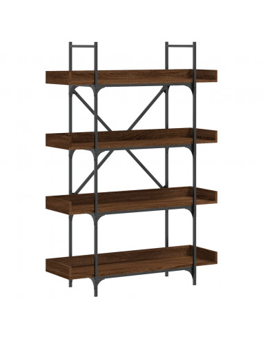 Libreria 4Ripiani Rovere Marrone 100x33x145,5 Legno Multistrato