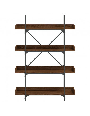 Libreria 4Ripiani Rovere Marrone 100x33x145,5 Legno Multistrato