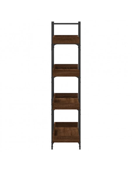 Libreria 4Ripiani Rovere Marrone 100x33x145,5 Legno Multistrato