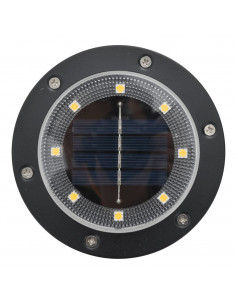Luci Solari da Terra con Picchetti da Esterno 12pz Bianco Caldo
