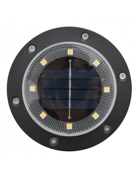 Luci Solari da Terra con Picchetti da Esterno 12pz Bianco Caldo