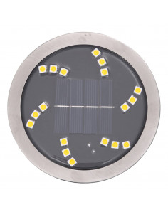Luci Solari da Terra con Picchetti da Esterno 12pz Bianco Caldo