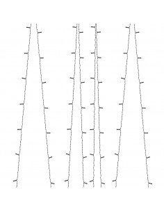 Luci Solari Fatate 2 pz 2x200 LED Colorati Interni Esterni