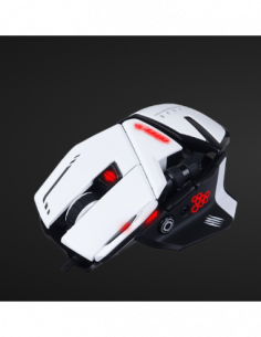 MAD CATZ GAMING MOUSE R.A.T. 6+ WHITE OTTICO ALLUMINIO 12K DPI 11xPULSANTI