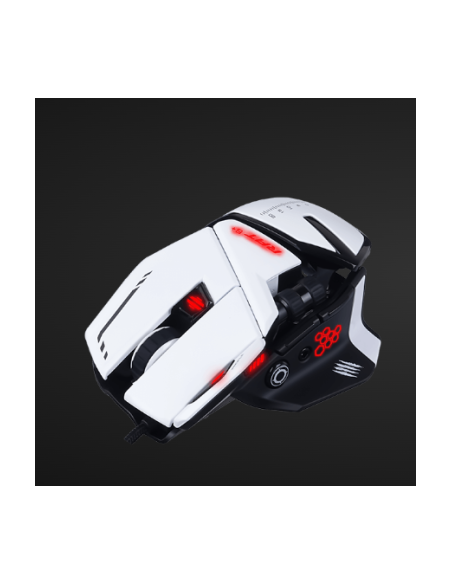 MAD CATZ GAMING MOUSE R.A.T. 6+ WHITE OTTICO ALLUMINIO 12K DPI 11xPULSANTI