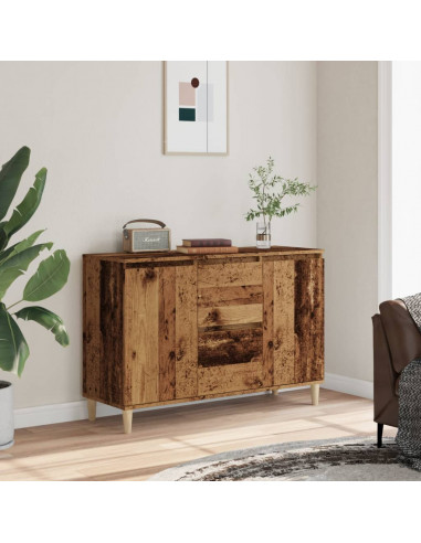 Credenza Legno Antico 102x35x70 cm in Legno Multistrato