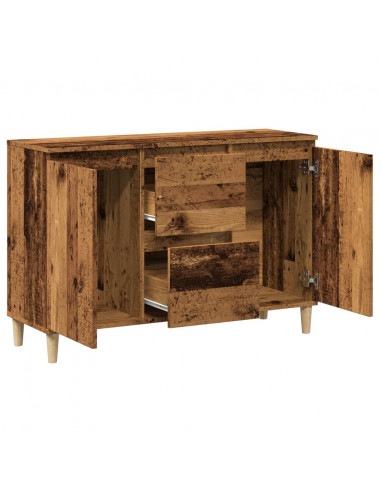 Credenza Legno Antico 102x35x70 cm in Legno Multistrato