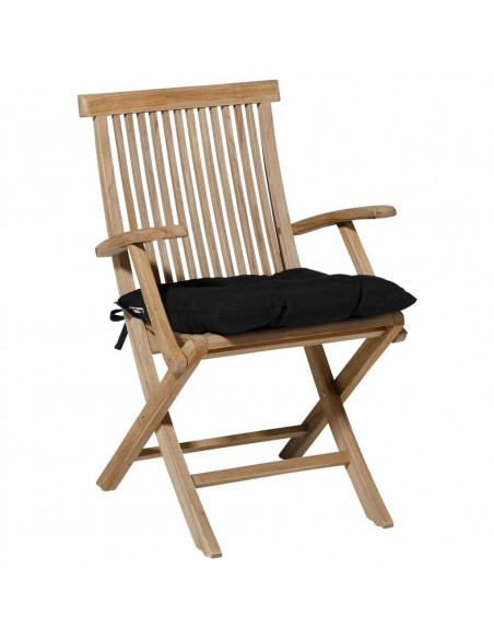 Madison Cuscino da Seduta Panama 46x46 cm Nero