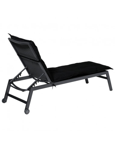 Madison Cuscino per Prendisole Panama 200x60 cm Nero