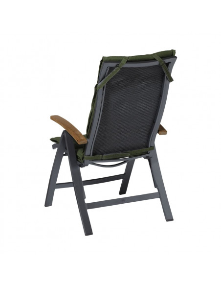 Madison Cuscino per Seduta in Fibra Panama 125x50 cm Verde