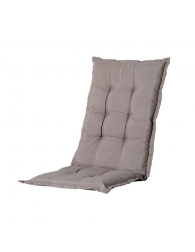 Madison Cuscino Sedia con Schienale Alto Basic 123x50 cm Tortora