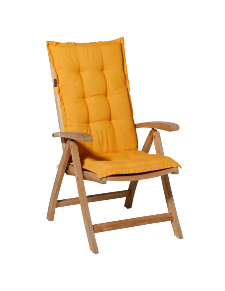 Madison Cuscino Sedia Schienale Basso Panama 123x50 cm Dorato