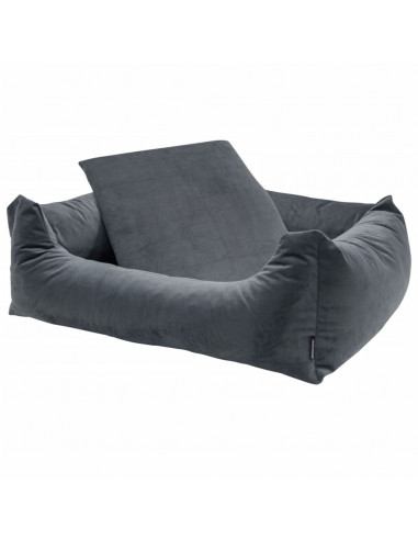 Madison Letto per Cani Velvet 100x80x25 cm Grigio