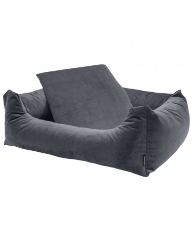 Madison Letto per Cani Velvet 80x67x22 cm Grigio