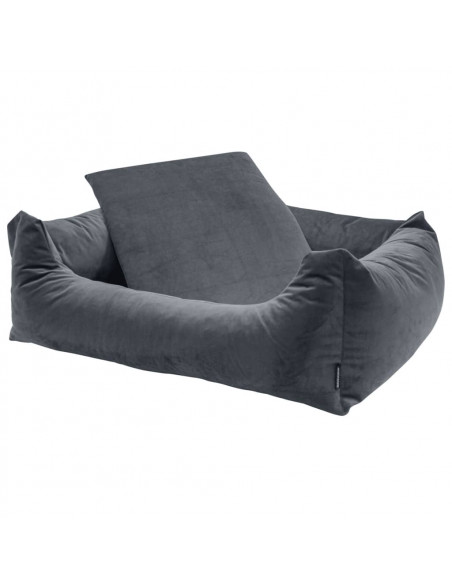 Madison Letto per Cani Velvet 80x67x22 cm Grigio
