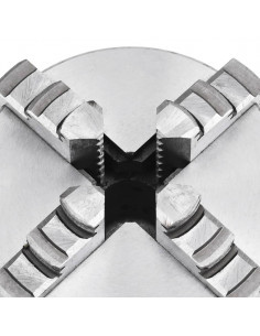 Mandrino per Tornio a 4 Griffe Autocentrante 100 mm in Acciaio