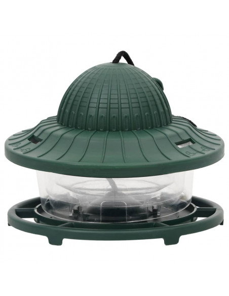 Mangiatoie per Uccelli 3 pz Verde Scuro 13x13x17 cm