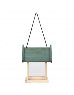 Mangiatoie per Uccelli 4 pz in Legno di Abete