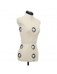 Manichino Femminile Regolabile Crema Taglia S Size 33-40