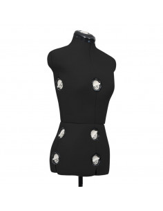 Manichino Femminile Regolabile Nero Taglia S Size 33-40