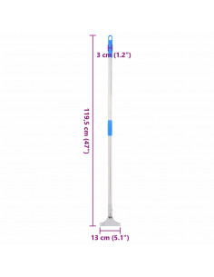 Manici per Tergipavimento 119,5cm in Acciaio e Plastica