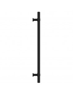 Maniglie per Mobili 10 pz Nere 224 mm in Acciaio Inox