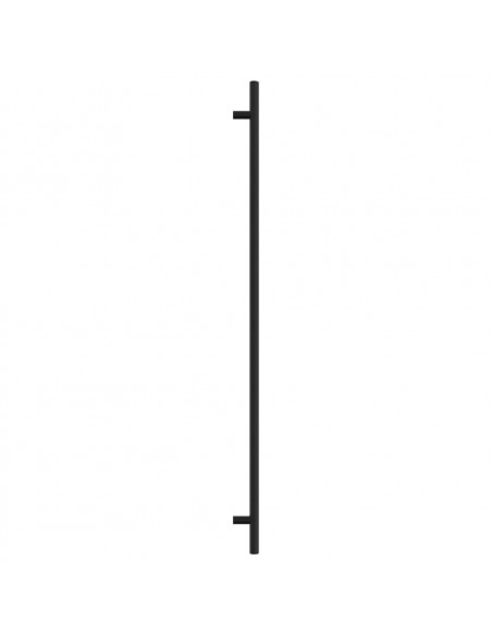 Maniglie per Mobili 10 pz Nere 480 mm in Acciaio Inox