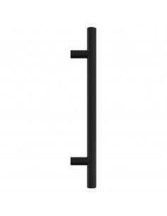 Maniglie per Mobili 10pz Nere 128mm in Acciaio Inox
