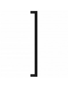 Maniglie per Mobili 20 pz Nere 320 mm in Acciaio Inox