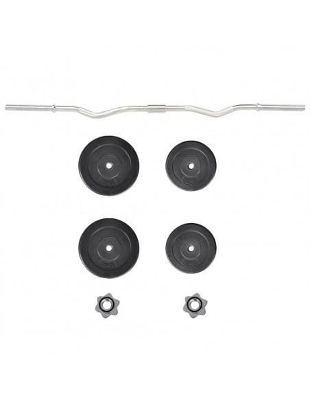 Manubrio Curl Curvo con Pesi 30 kg