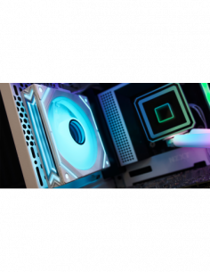 MARS GAMING MF-LINKFINITYKIT, PWM MODULAR ARGB FAN KIT, ARGB CONTROLLER, WH