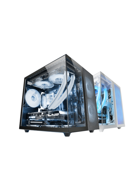 MARSGAMING CASE MC-NOVAM IN ALLUMINIO DUAL-CHAMBER TG 90 BLACK