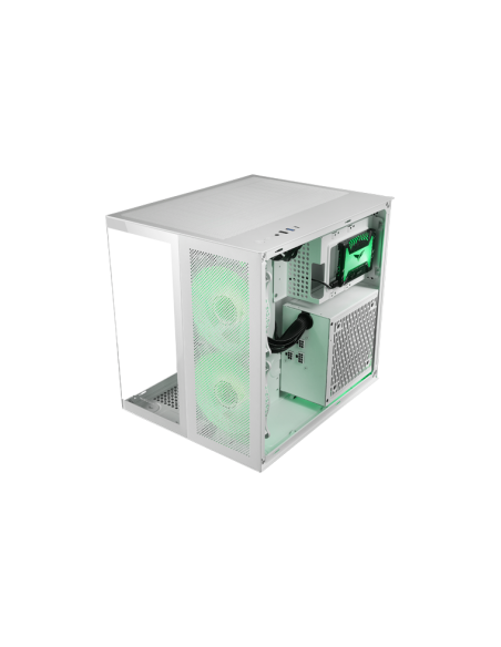 MARSGAMING CASE MC-NOVAM IN ALLUMINIO DUAL-CHAMBER TG 90 WHITE