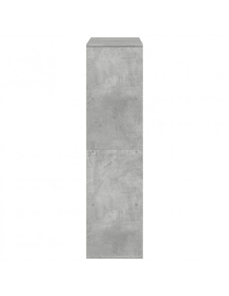 Libreria Grigio Cemento 100x33x125,5 cm in Legno Multistrato