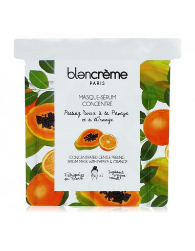Maschera bellezza Blancreme Paris Viso in tessuto papaya e arancia 1 p