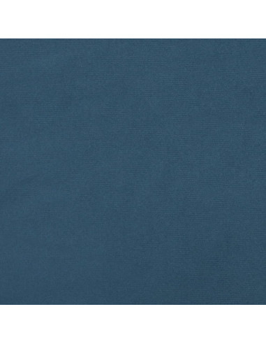 Materasso a Molle Blu Scuro 100x210x20 cm in Velluto