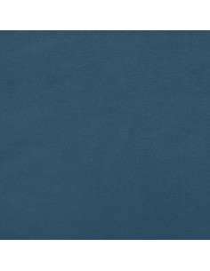 Materasso a Molle Blu Scuro 100x220x20 cm in Velluto
