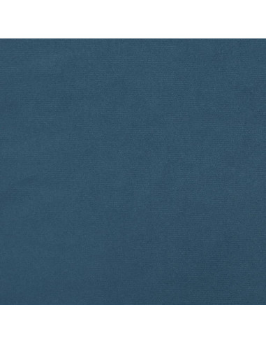 Materasso a Molle Insacchettate Rigidità Media Blu Scuro 160x220x20 cm in Velluto