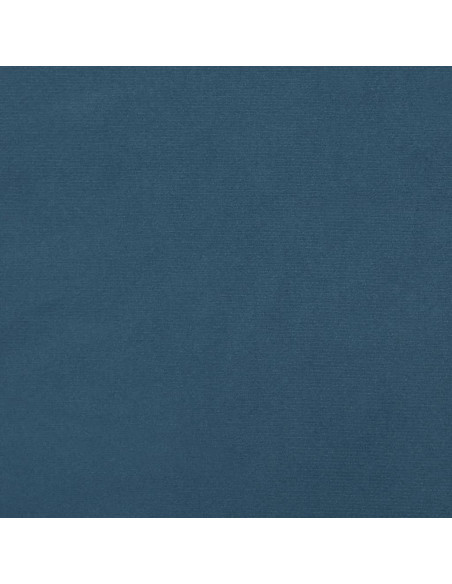 Materasso a Molle Insacchettate Rigidità Media Blu Scuro 160x220x20 cm in Velluto