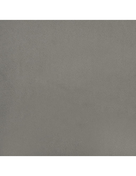 Materasso a Molle Grigio Chiaro 140x220x20 cm in Velluto