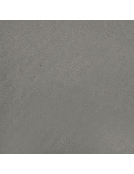 Materasso a Molle Grigio Chiaro 90x200x20 cm in Velluto