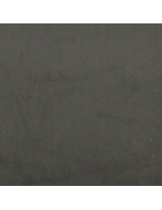 Materasso a Molle Grigio Scuro 120x190x20 cm in Velluto