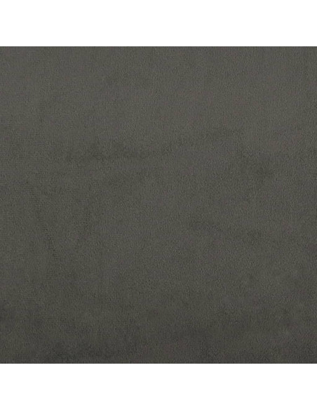 Materasso a Molle Grigio Scuro 120x190x20 cm in Velluto